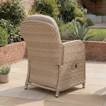 Audrey 8 Seat Rattan Reclining Dining Set - Oval Table