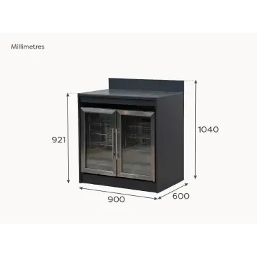 Oakley Double Fridge Modular Unit