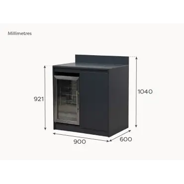 Oakley Fridge & Cupboard Modular Unit