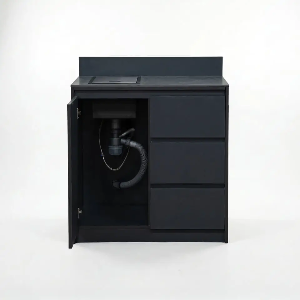 Oakley Cupboard - Triple Drawer with Sink & Foldable Tap Modular Unit