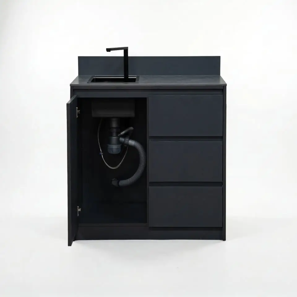 Oakley Cupboard - Triple Drawer with Sink & Foldable Tap Modular Unit