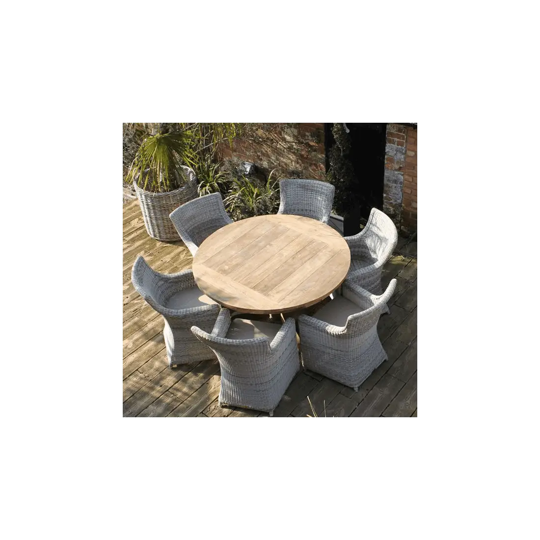 York 6 Chair Round Dining Set York 6 Chair Round Dining Set
