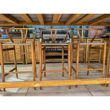 Bari Teak Bar Armchair Set