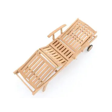 Stratford sun lounger With drinks tray teak garden furniture