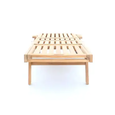 Stratford sun lounger With drinks tray teak garden furniture