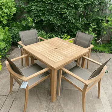 Windsor-90cm Square Table | Garden Furniture Spain
