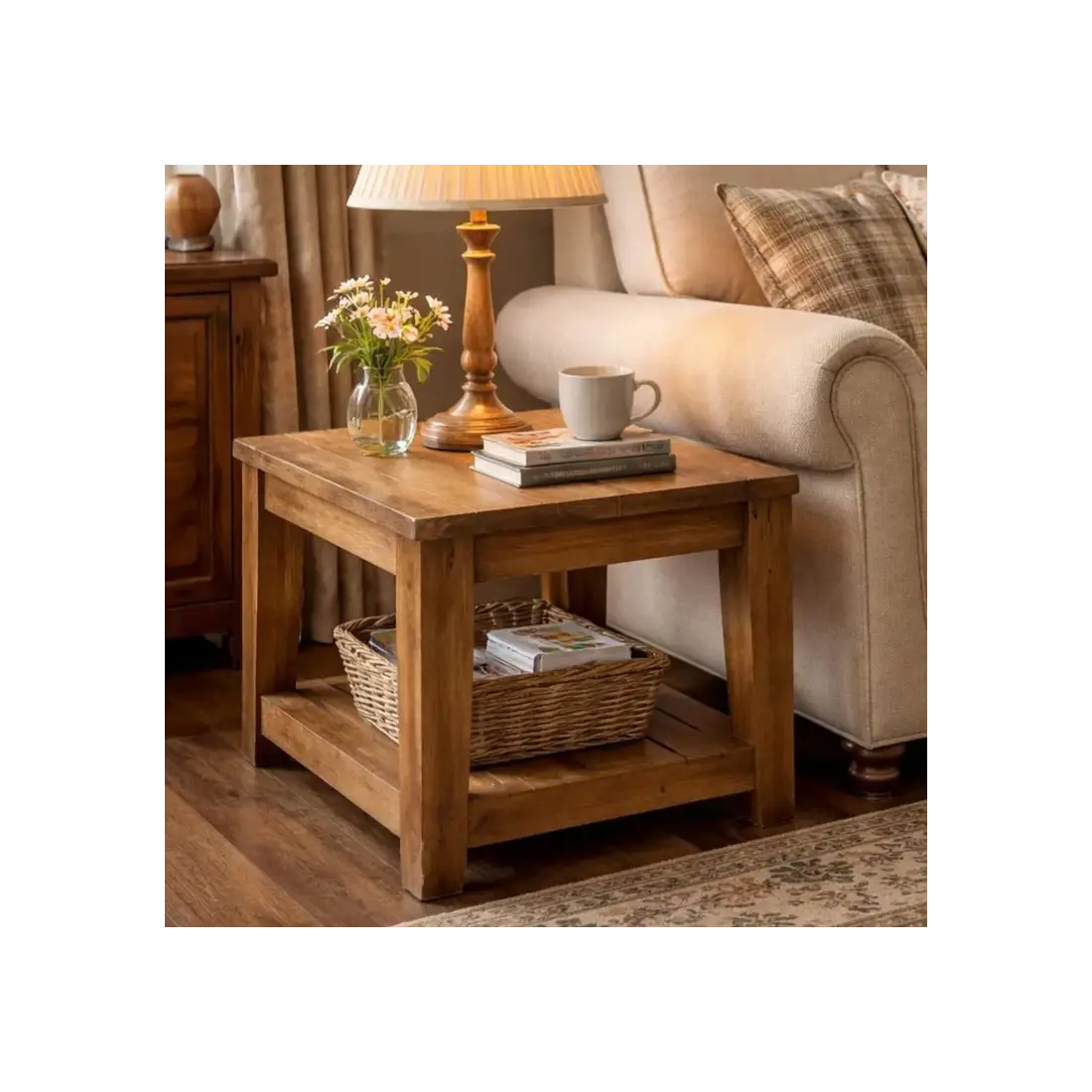 York Reclaimed Teak Side Table