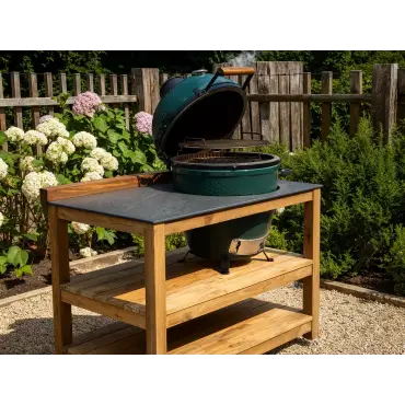 Bari Big Green Egg Table Fixed Unit – Outdoor Kitchen