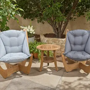 Kangaroo 2 Chair Half Moon Table Set - Certified