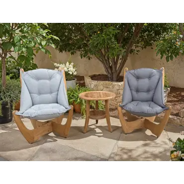 Kangaroo 2 Chair Half Moon Table Set - Certified