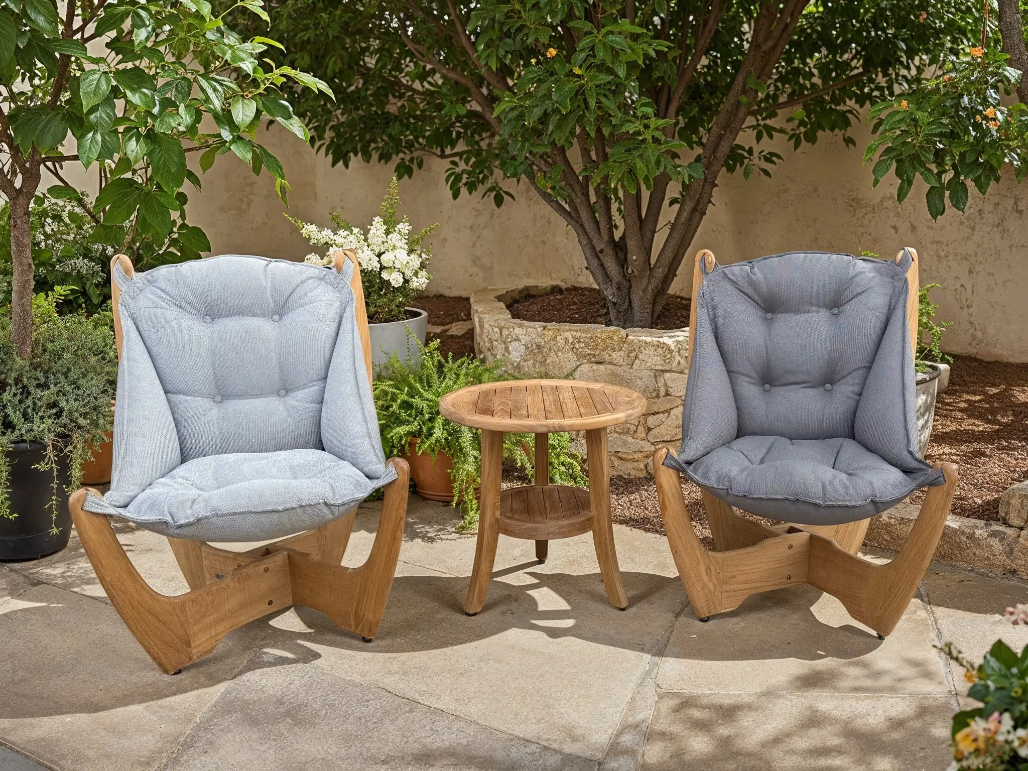 Kangaroo 2 Chair Half Moon Table Set - Certified