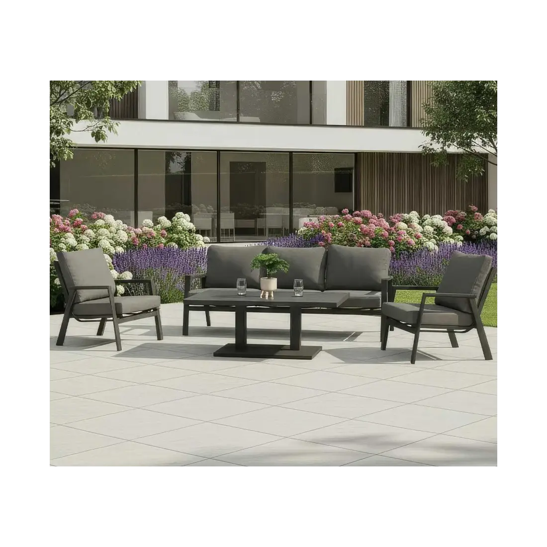 Zara 3 Seater Sofa Dining Set & Rectangular Rising Table Zara 3 Seater Sofa Dining Set & Rectangular Rising Table