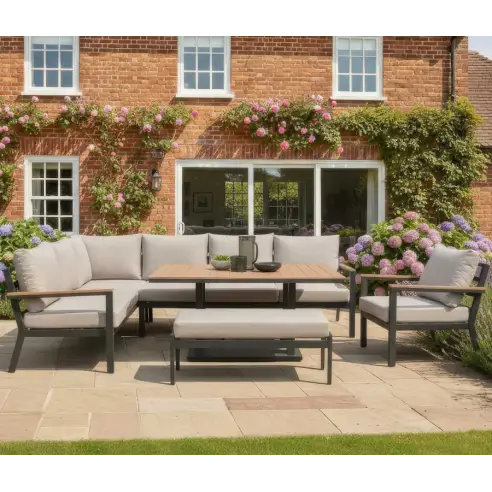 Heidi Left Hand Corner Sofa Dining Set & Rising Table Heidi Left Hand Corner Sofa Dining Set & Rising Table