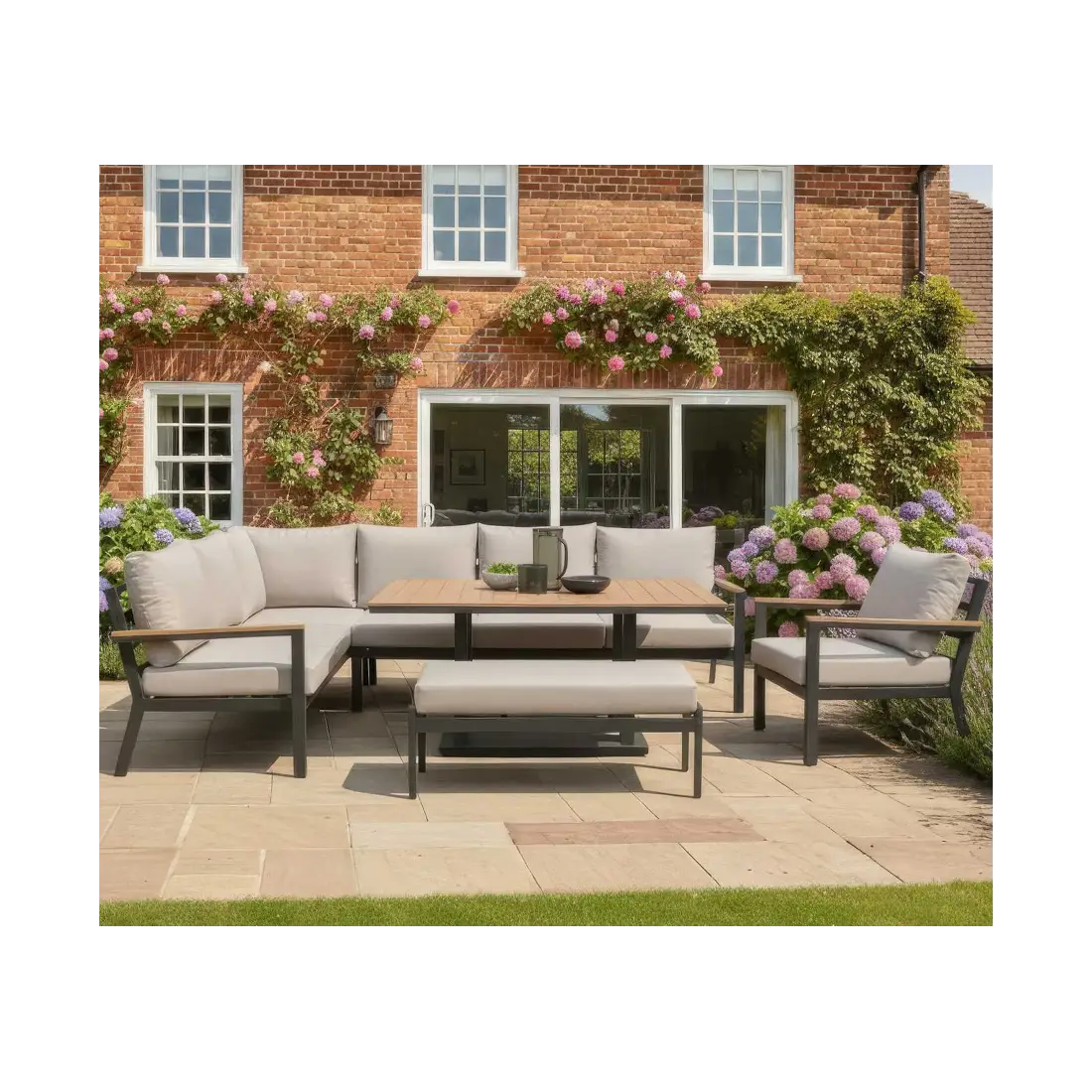 Heidi Left Hand Corner Sofa Dining Set & Rising Table Heidi Left Hand Corner Sofa Dining Set & Rising Table