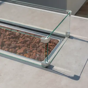 Aluminium Fire Pit Dining Table