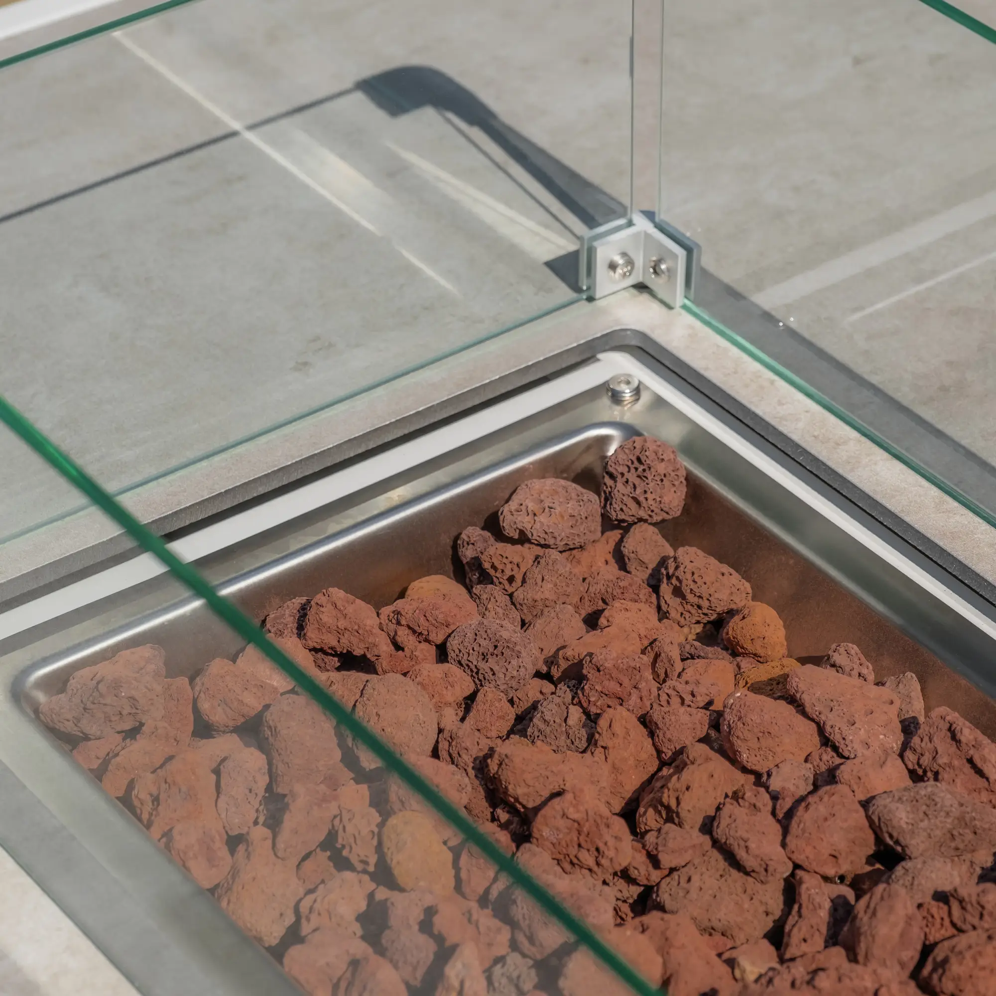 Aluminium Fire Pit Dining Table