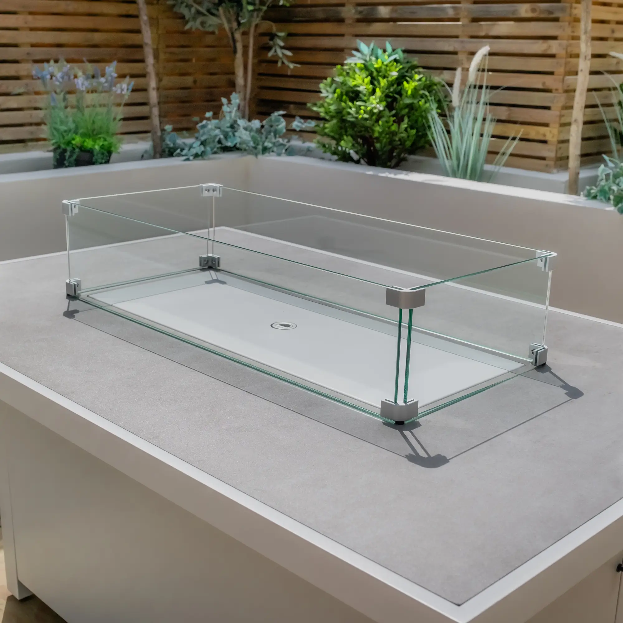 Aluminium Fire Pit Dining Table