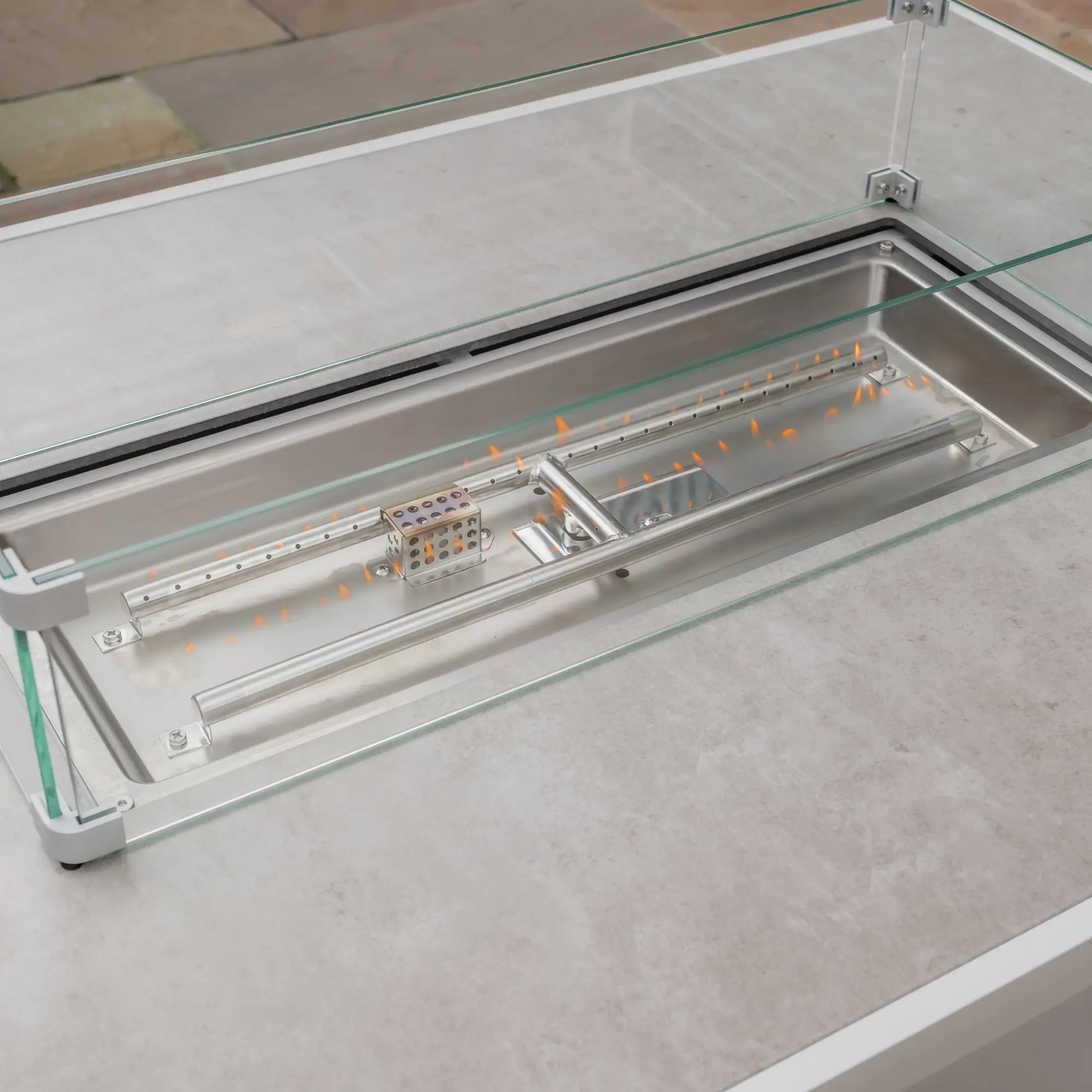 Aluminium Fire Pit Dining Table