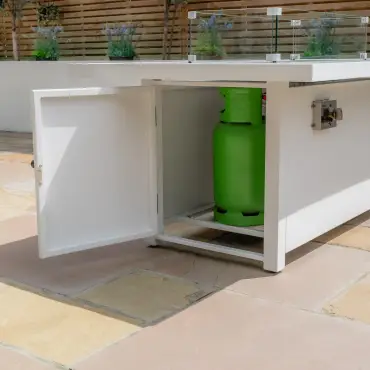 Aluminium Fire Pit Dining Table