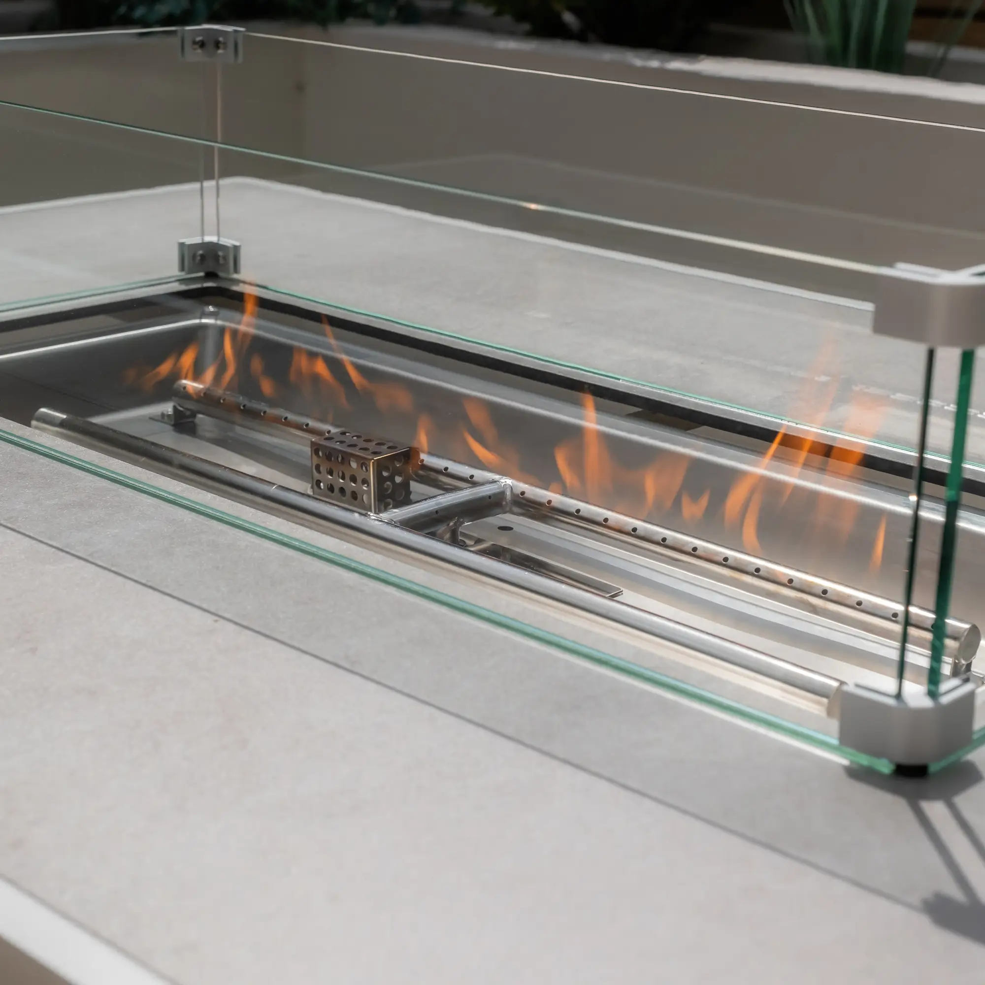 Aluminium Fire Pit Dining Table