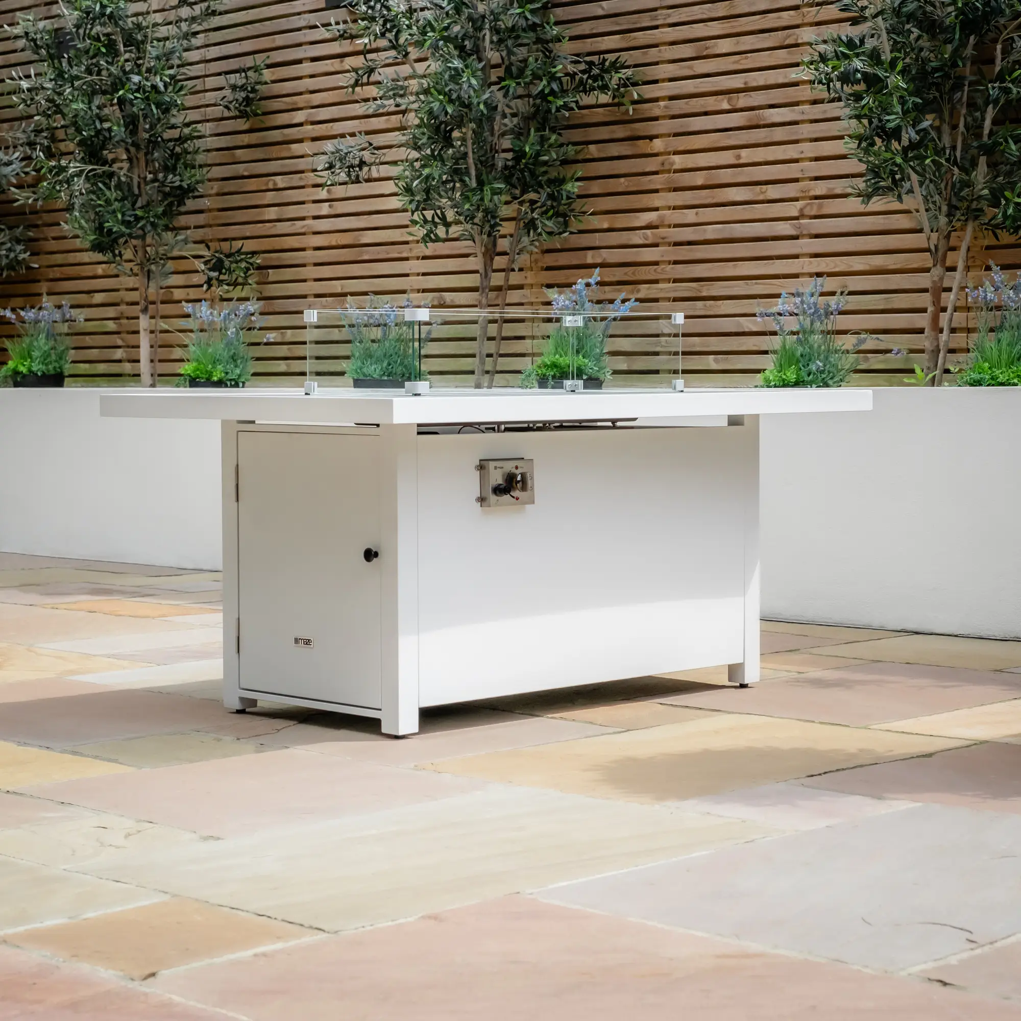 Aluminium Fire Pit Dining Table