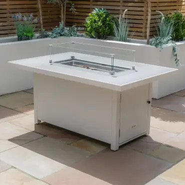 Aluminium Fire Pit Dining Table