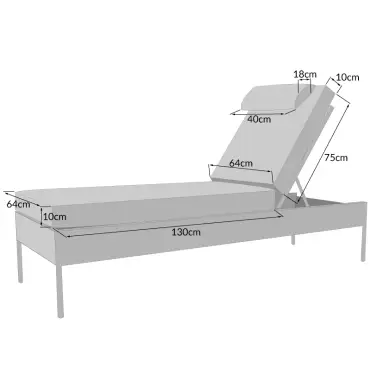 Willow Rattan Sun Lounger – Adjustable, UV-stabilised