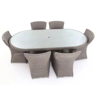 Summergrass Rattan Oval Table