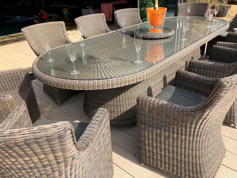 Summergrass Rattan Oval Table