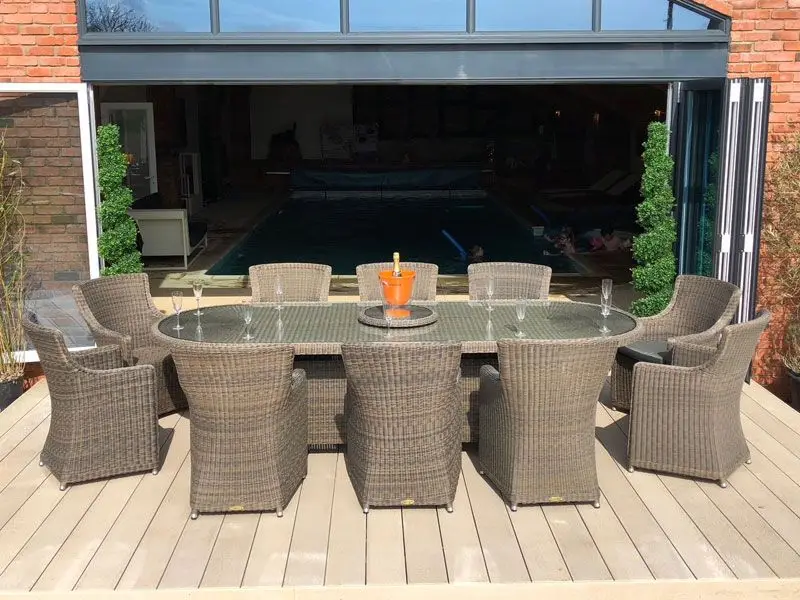 Summergrass Rattan Oval Table