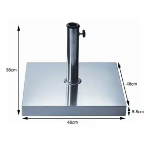 Parasol Base 30kg Stainless Steel