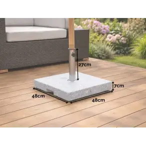 Parasol Base Burnt Stone Granite 40kg