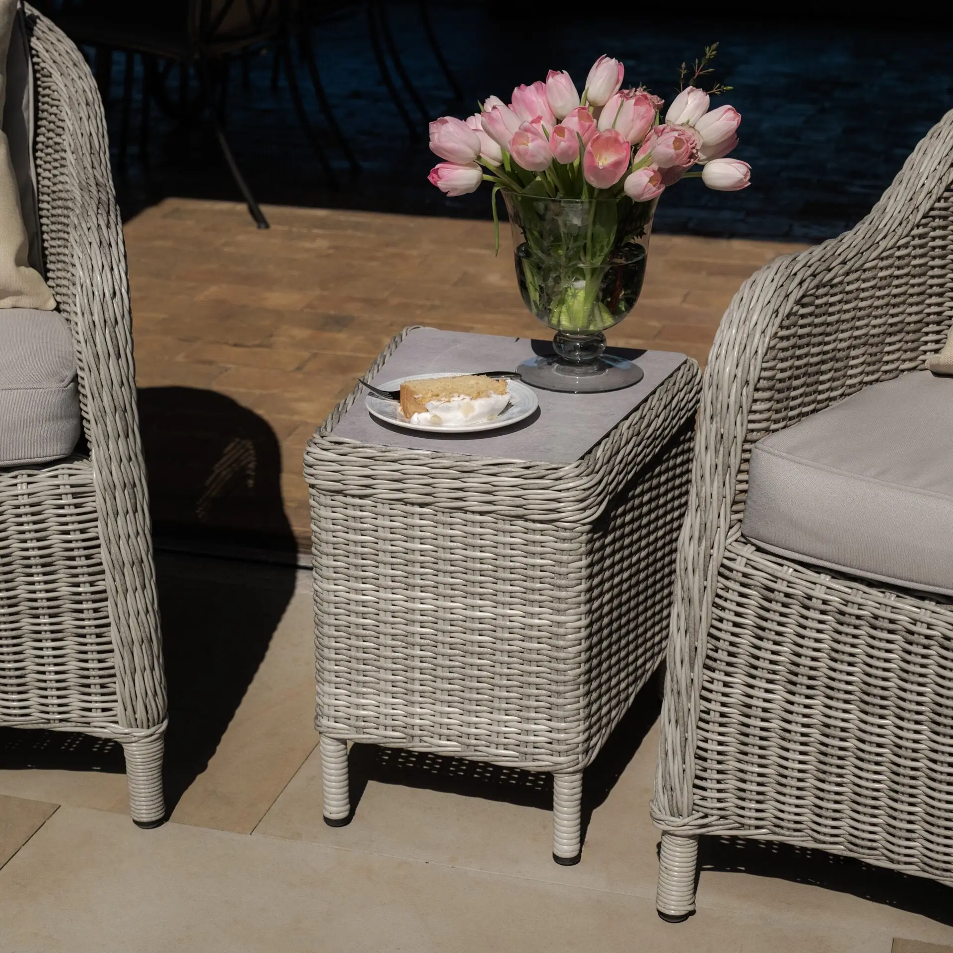 Oxford 3 Piece Rattan Bistro Set