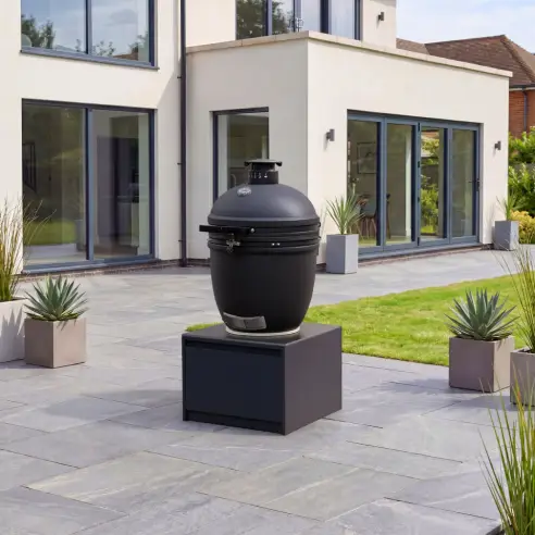Oakley Straight K-Pro 22 Kamado Charcoal Barbecue - Integrated Drawer Unit