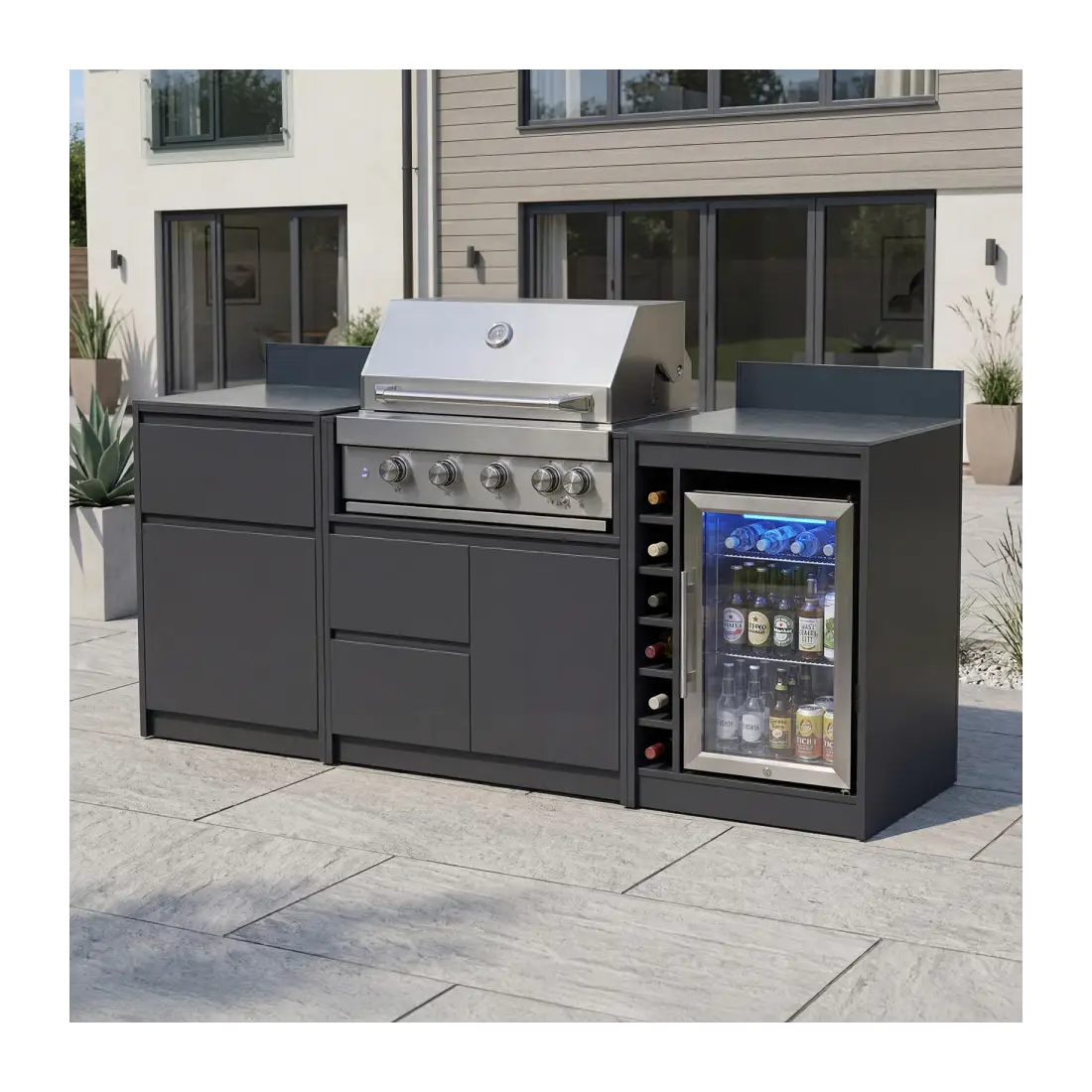 Oakley Straight 4 Burner Gas BBQ S2100-A Oakley Straight 4 Burner Gas BBQ S2100-A