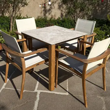 TNT Faro Teak Dining Set - 4 Chair