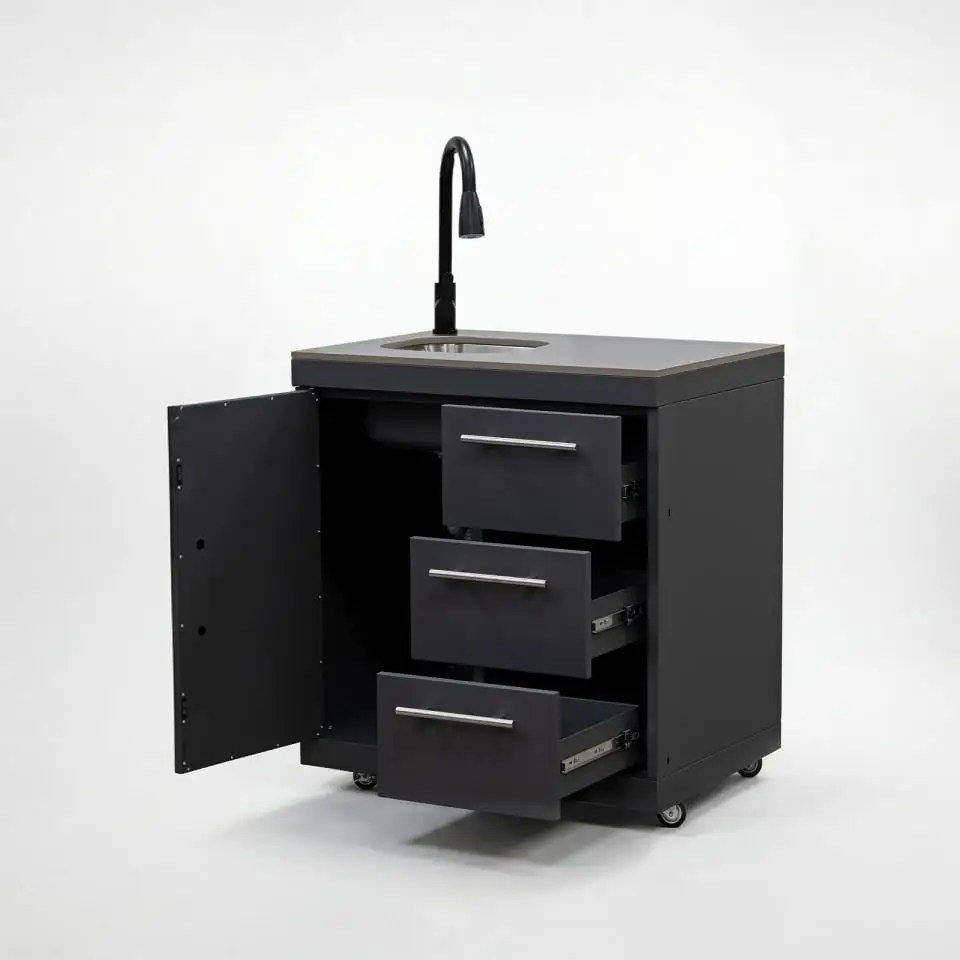 Riley Straight Outdoor Kitchen 6 Burner Gas BBQ