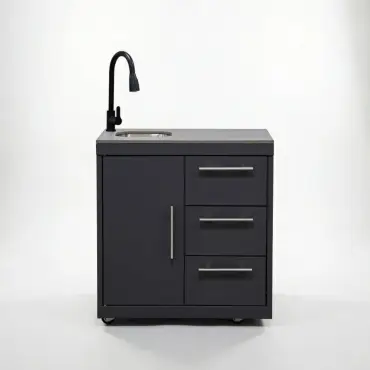 Riley Outdoor Kitchen Cupboard & Drawer - Sink & Tap Modular Unit