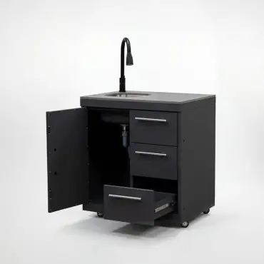 Riley Outdoor Kitchen Cupboard & Drawer - Sink & Tap Modular Unit