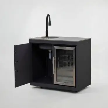 Riley Outdoor Kitchen Fridge & Cupboard - Sink & Tap Modular Unit