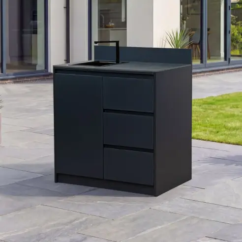 Oakley Cupboard - Triple Drawer with Sink & Foldable Tap Modular Unit Oakley Cupboard - Triple Drawer with Sink & Foldable Tap Modular Unit