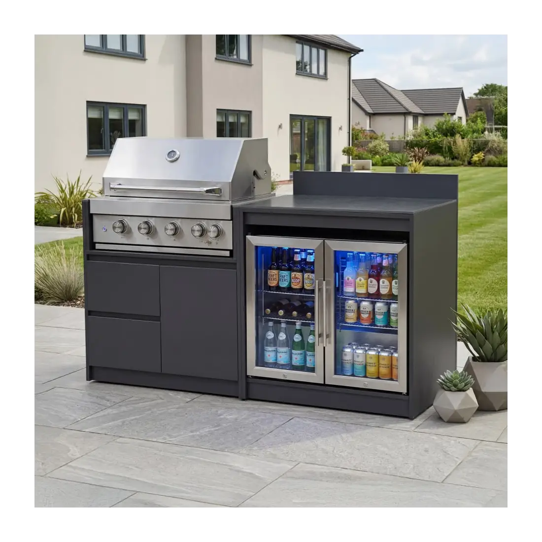 Oakley Straight 4 Burner Gas BBQ S1800-E