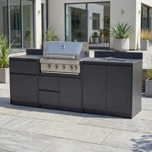 Oakley Straight 4 Burner Gas BBQ S2400-A Oakley Straight 4 Burner Gas BBQ S2400-A