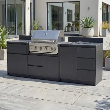 Oakley Straight 4 Burner Gas BBQ S2400-B
