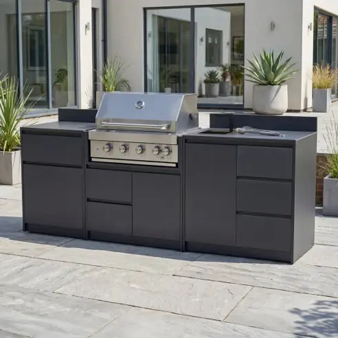Oakley Straight 4 Burner Gas BBQ S2400-C Oakley Straight 4 Burner Gas BBQ S2400-C