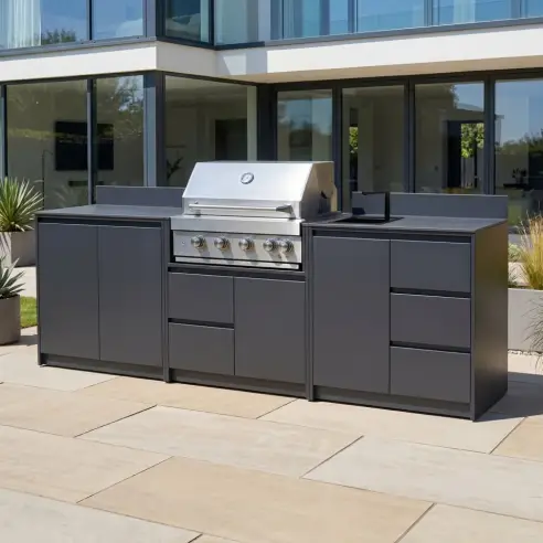 Oakley Straight 4 Burner Gas BBQ S2700-B Oakley Straight 4 Burner Gas BBQ S2700-B