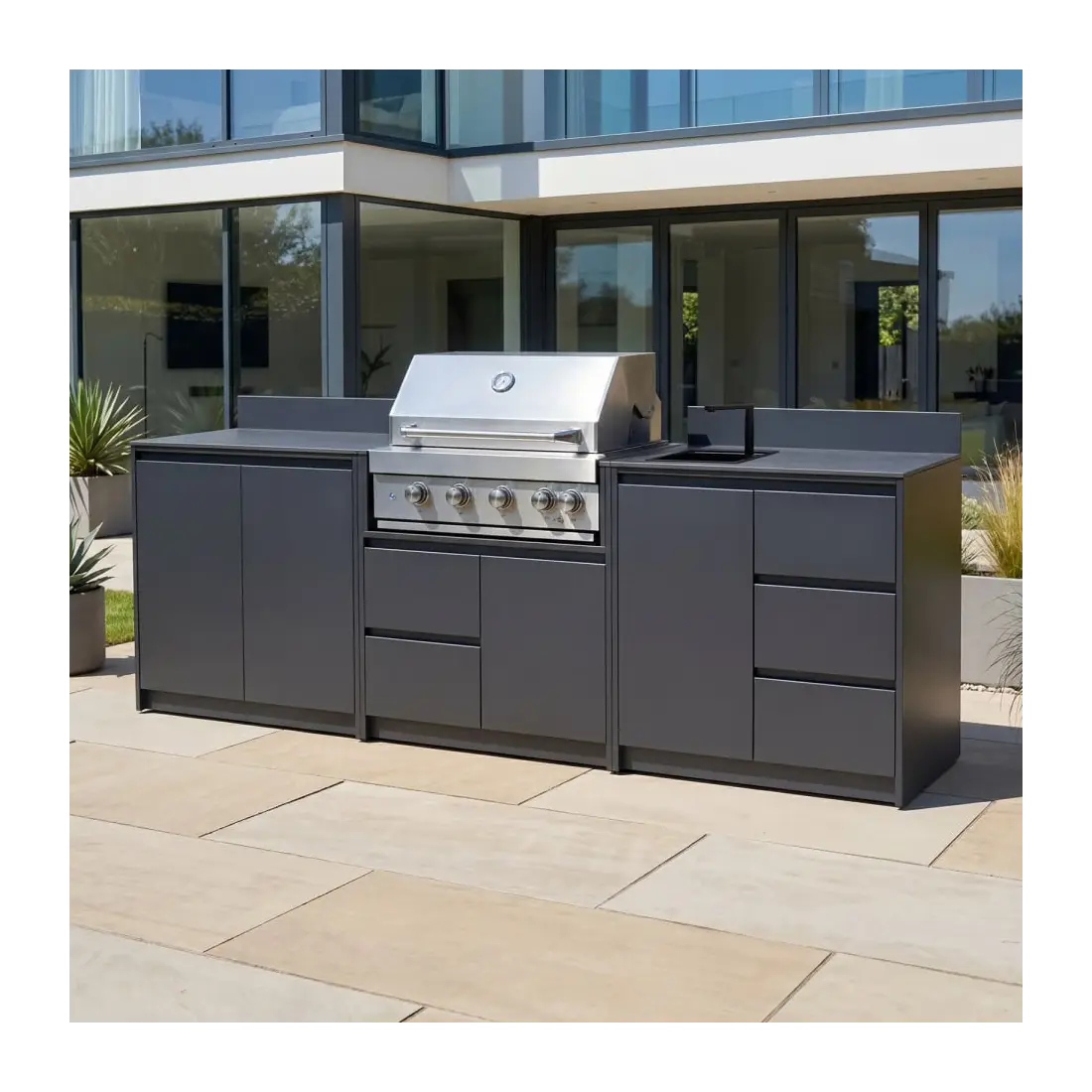 Oakley Straight 4 Burner Gas BBQ S2700-B Oakley Straight 4 Burner Gas BBQ S2700-B