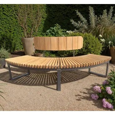 Inner Backrest | Mandalay Curved Bench Teak Certified