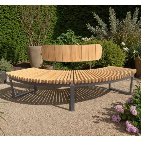 Inner Backrest | Mandalay Curved Bench Teak Certified