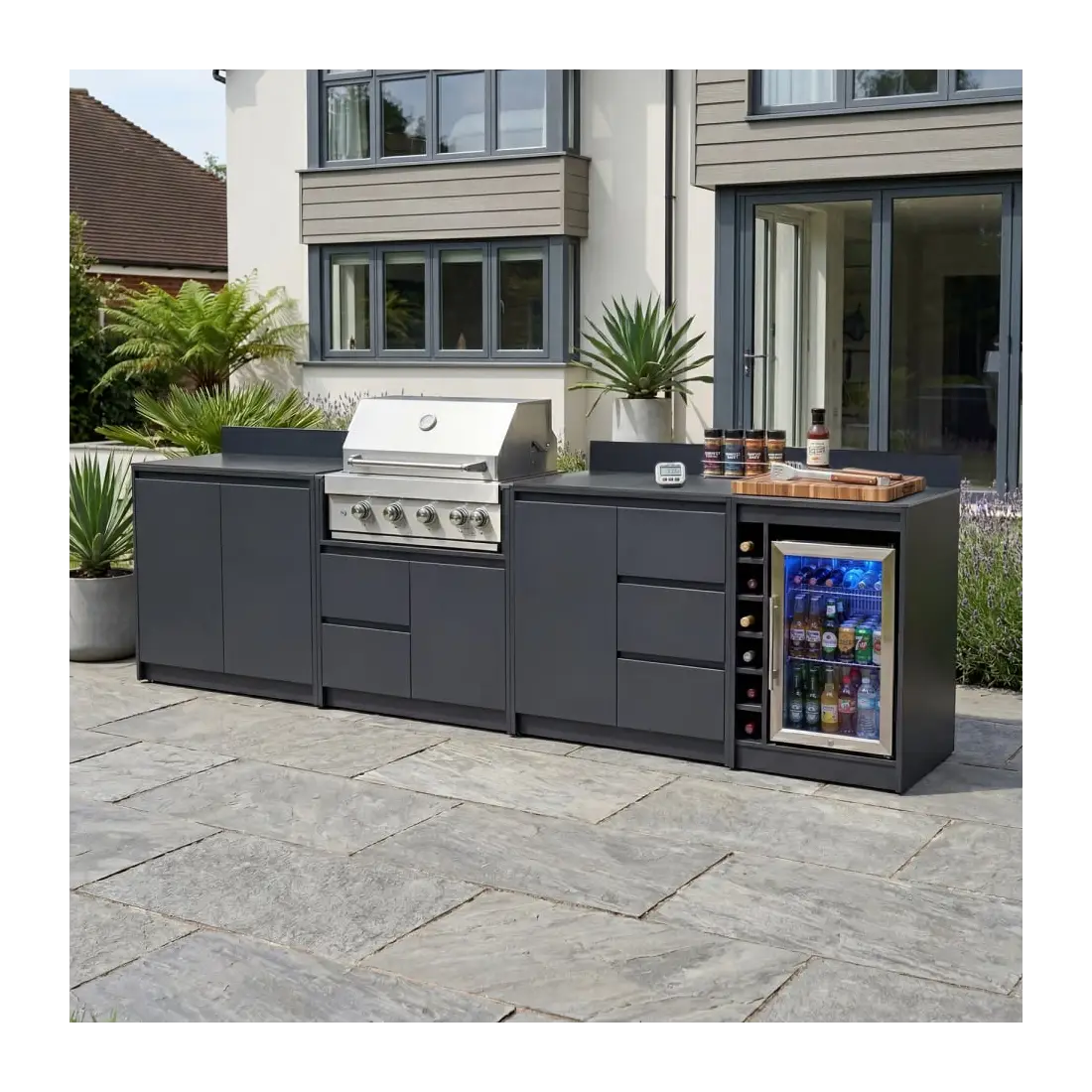 Oakley Straight 4 Burner Gas BBQ S3330-A